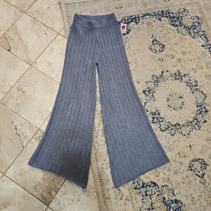 Nwt Sincerely Jules Cable Knit High Waist Wide Leg Pant Size S